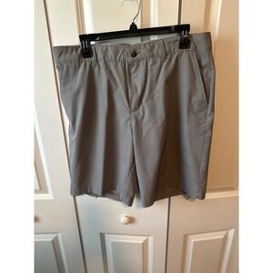 Adidas Golf Shorts Flat Front Performance Lightweight‎ Gray Size 34